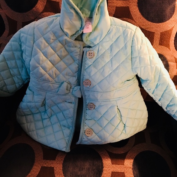 ❌SOLD❌Pastel Green Coat w/bow & Gold buttons New! - Picture 4 of 4